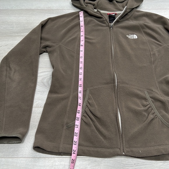 The North Face Hooded Fleece Zip up | Moss Green | Large - Picture 6 of 7